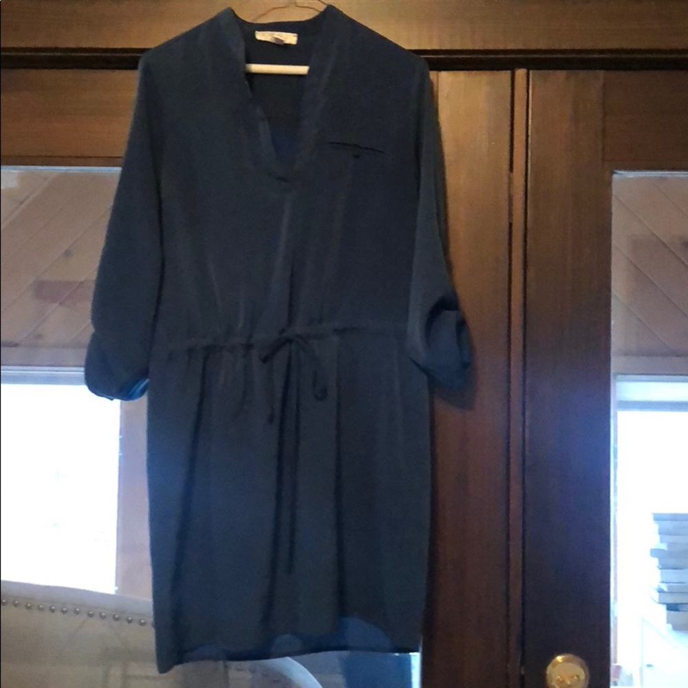Navy Blue 3/4 Sleeve Dress